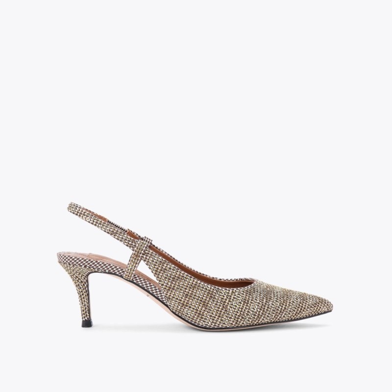 Tacchi Donna Kurt Geiger London Belgravia Slingback Court Beige Italia | LK58-559