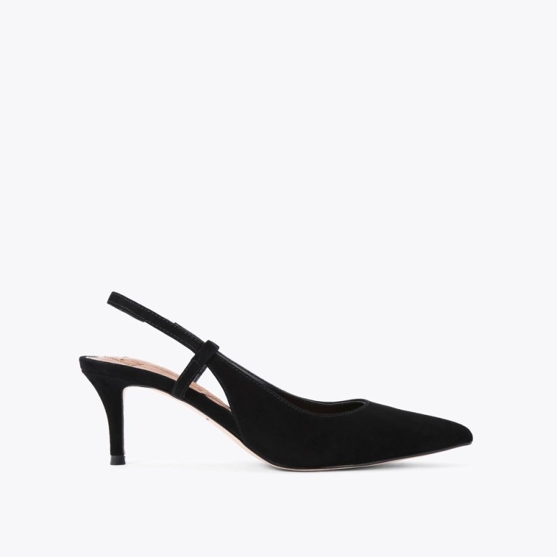 Tacchi Donna Kurt Geiger London Belgravia Slingback Court Nere Italia | JT25-568