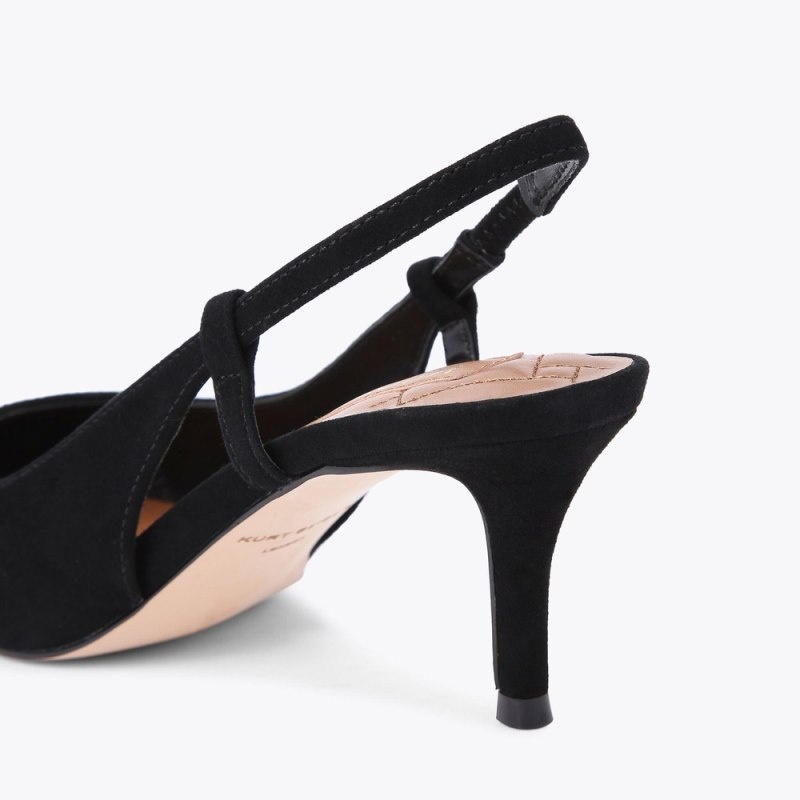 Tacchi Donna Kurt Geiger London Belgravia Slingback Court Nere Italia | JT25-568