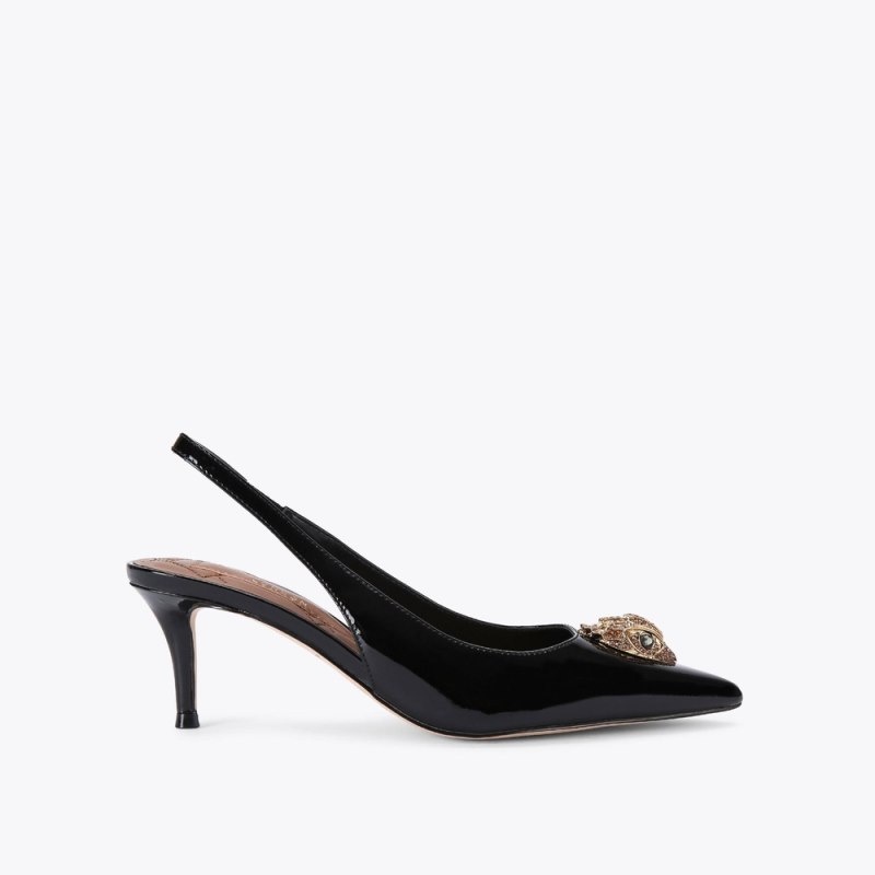 Tacchi Donna Kurt Geiger London Belgravia Sling Back Nere Italia | YZ18-524