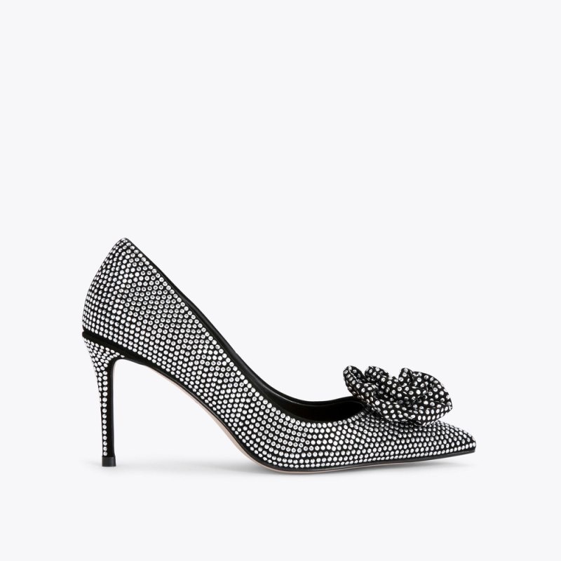 Tacchi Donna Kurt Geiger London Belgravia Bloom Court Argento Italia | YN63-724