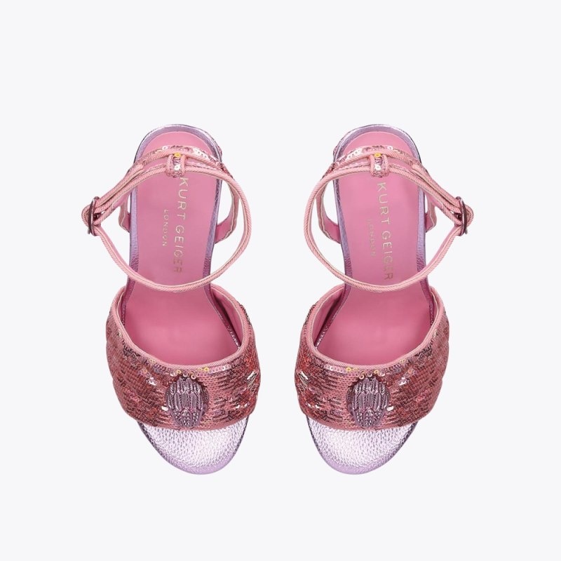 Tacchi Donna Kurt Geiger London Kensington Sandal Rosa Italia | TD21-089