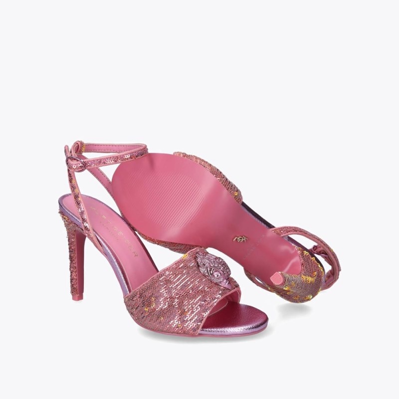 Tacchi Donna Kurt Geiger London Kensington Sandal Rosa Italia | TD21-089